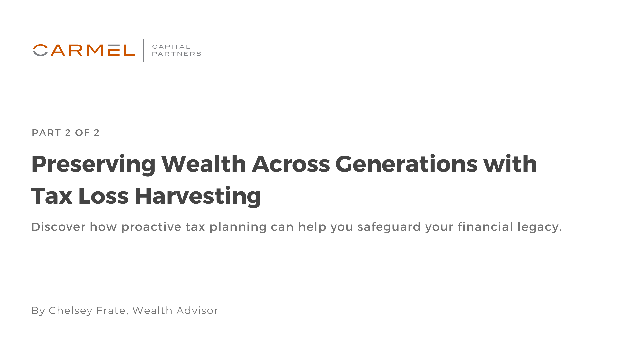 Preserving Wealth Across Generations with Tax Loss Harvesting