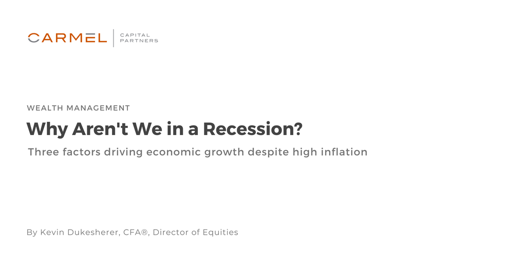 Why Aren't We in a Recession?